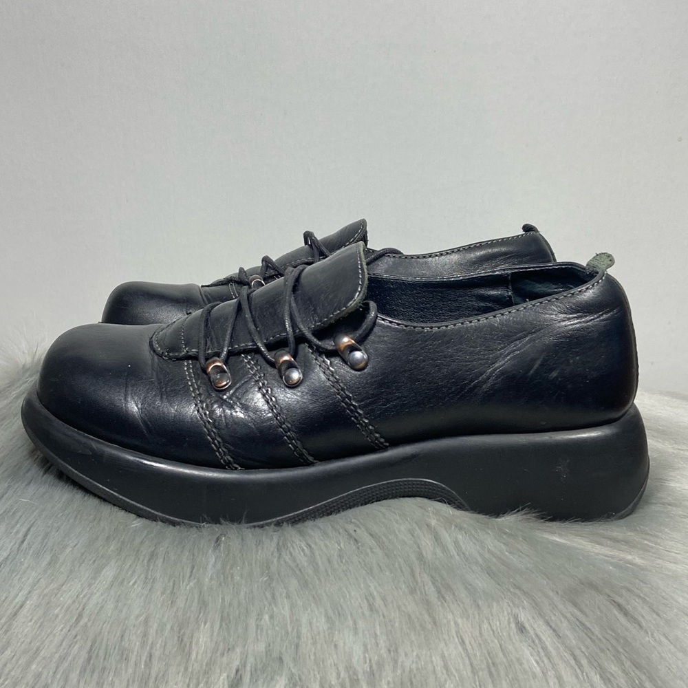 Dansko Women Black Leather Clogs